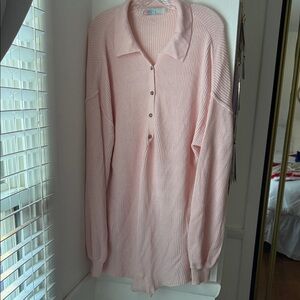 Free People Pink Pinic Romper